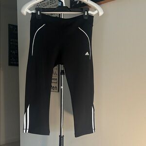 Adidas Kids Black and White Leggings